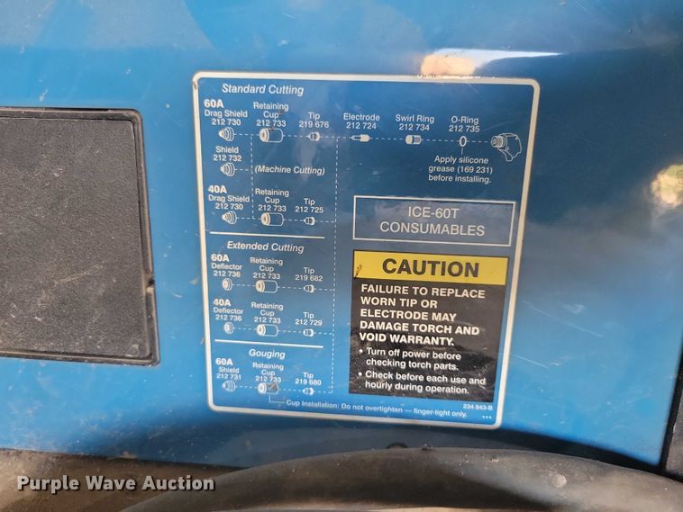 image for item DX6523 Miller Spectrum 875 plasma cutter