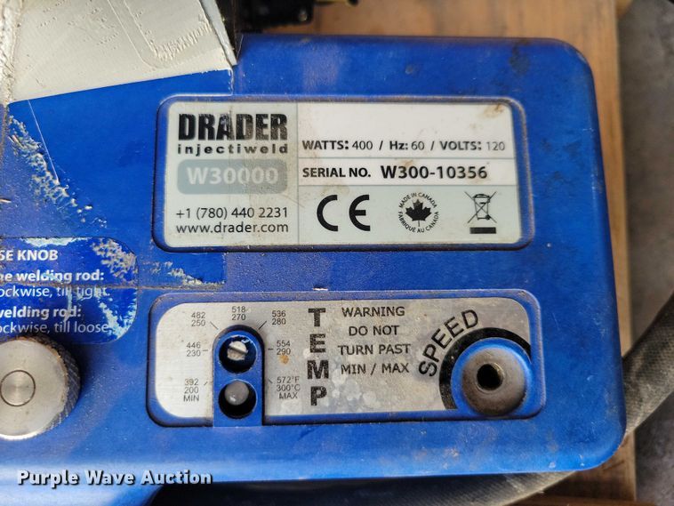 image for item DX6527 Drader Injectiweld W3000 plastic welder gun