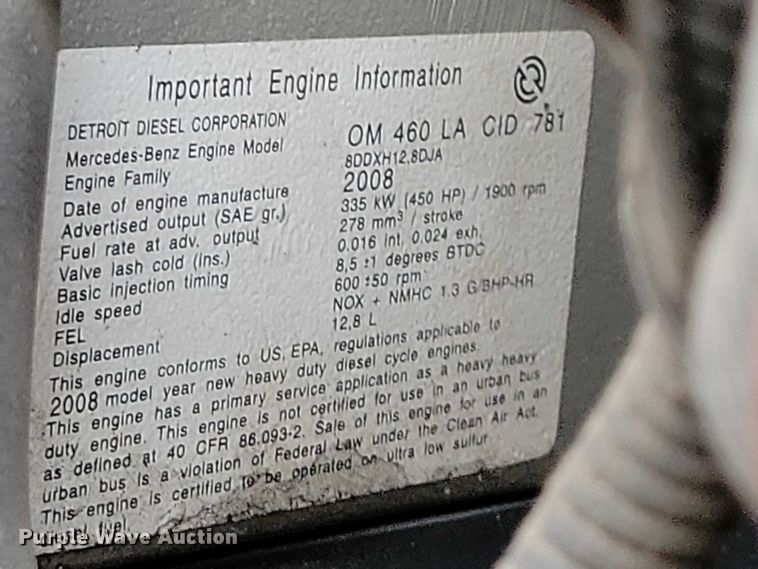 image for item DX6550 2009 Freightliner Business Class M2 800 HPR Truck Jet sewer jetter truck