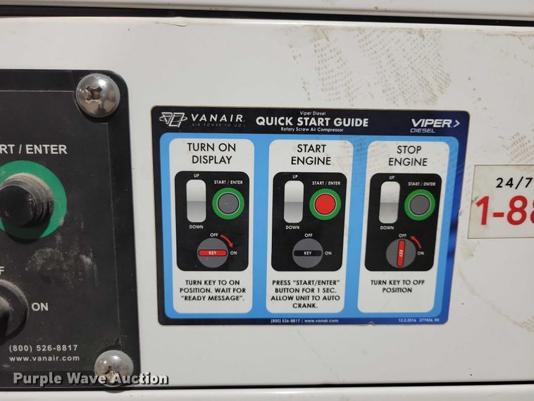 image for item DX6560 Perma-Liner Industries Vanair Viper D60 air compressor