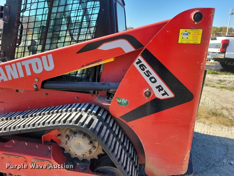 image for item DX6576 2021 Manitou 1650RT tracked skid steer loader