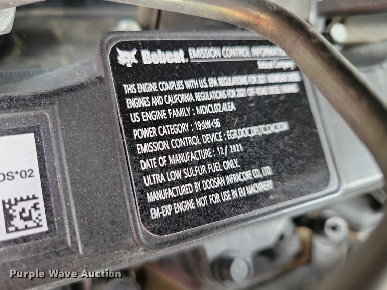 image for item DX6583 2022 Bobcat S590 skid steer loader