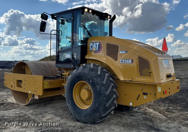 image for item EA1889 2023 Caterpillar CS56B single drum vibratory roller
