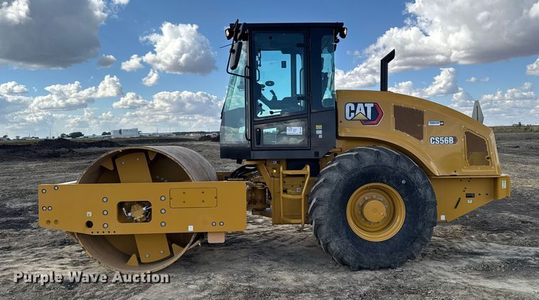 image for item EA1889 2023 Caterpillar CS56B single drum vibratory roller