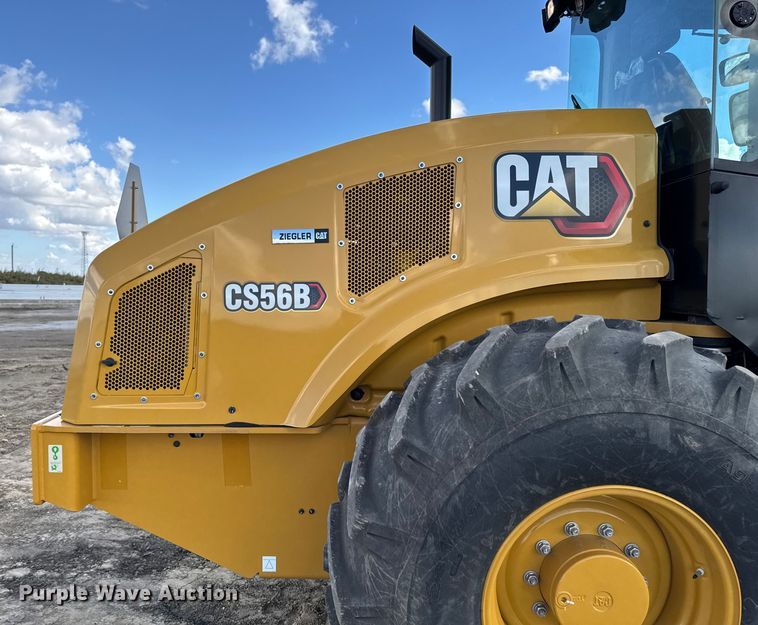 image for item EA1889 2023 Caterpillar CS56B single drum vibratory roller