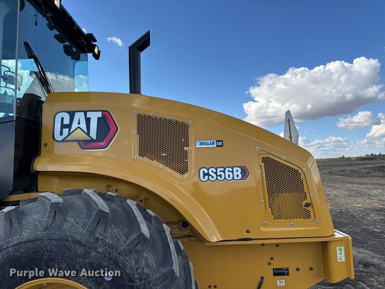 image for item EA1889 2023 Caterpillar CS56B single drum vibratory roller