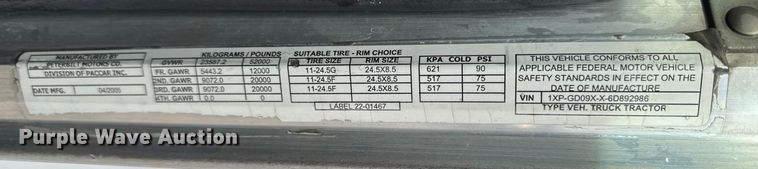 image for item EA1978 2006 Peterbilt 385 semi truck