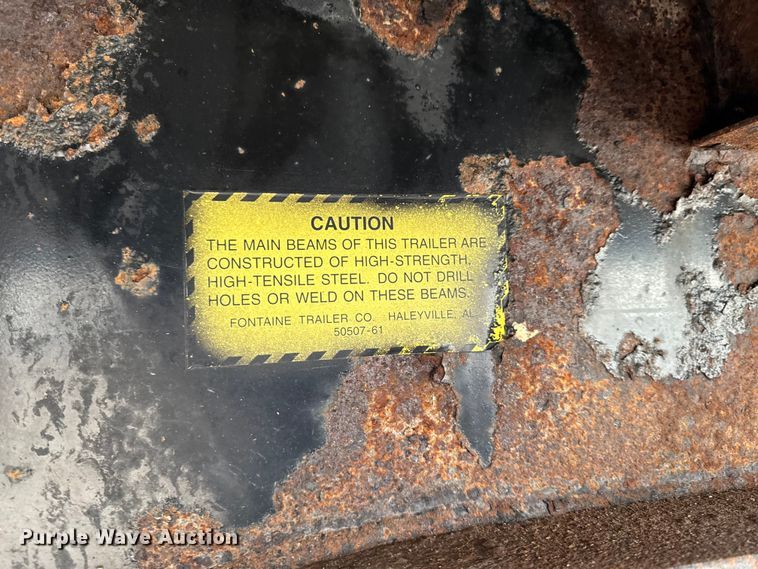 image for item EA1981 1998 Fontaine drop deck trailer