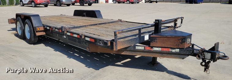 image for item EA2600 2014 Behnke Enterprises tilt deck equipment trailer