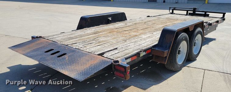 image for item EA2600 2014 Behnke Enterprises tilt deck equipment trailer