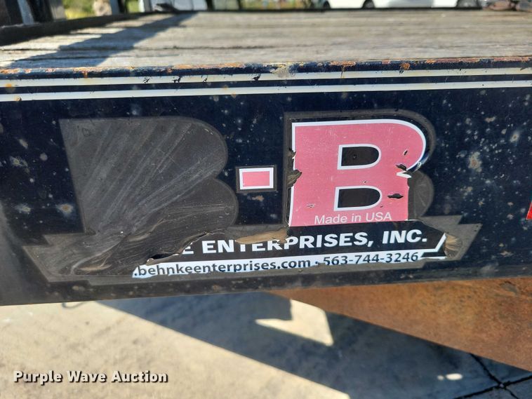 image for item EA2600 2014 Behnke Enterprises tilt deck equipment trailer