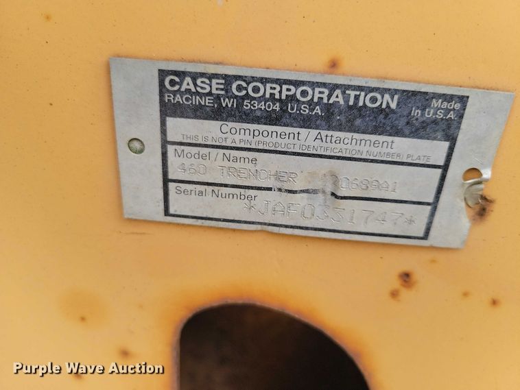 image for item EA2668 2000 Case 460 trencher