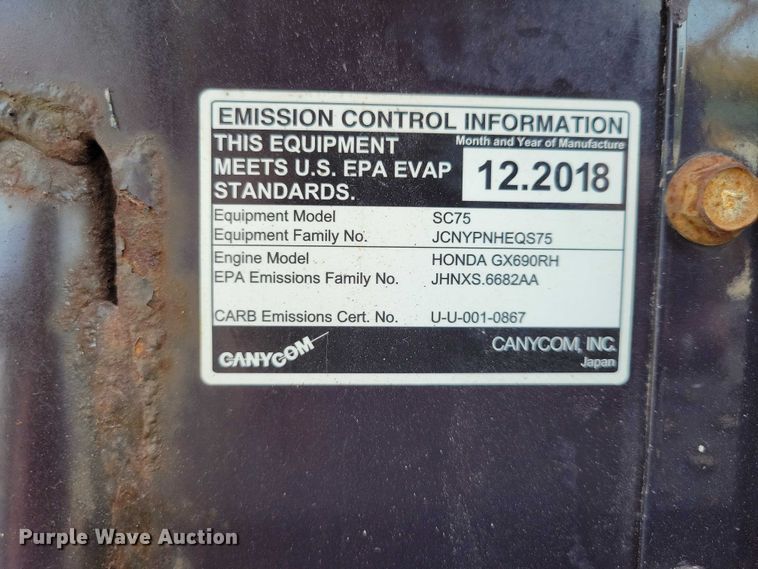 image for item EA2669 2018 CanyCom SC75 concrete buggy