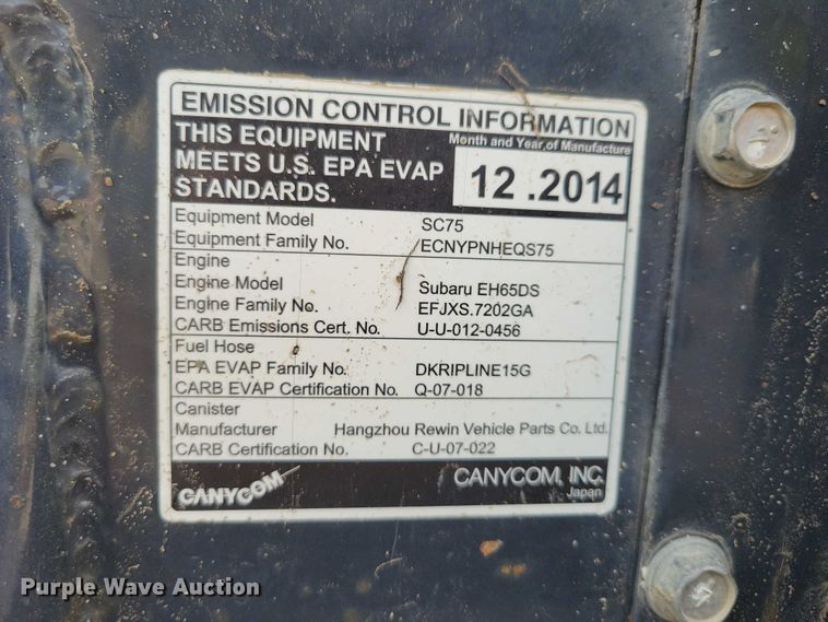 image for item EA2670 2014 CanyCom SC75 concrete buggy