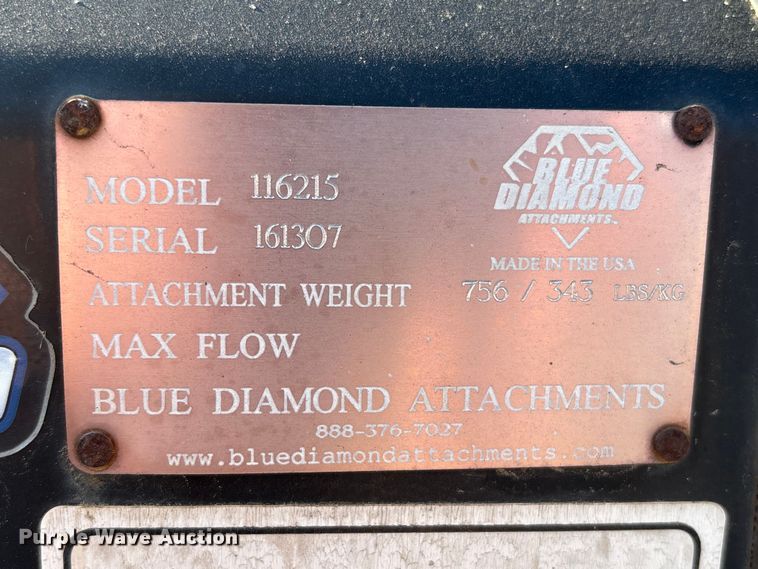 image for item EA7003 Blue Diamond 116215 skid steer broom