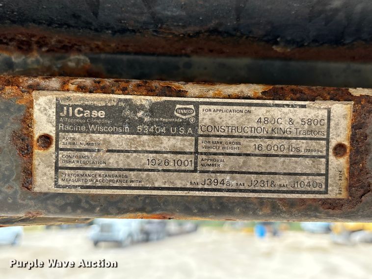 image for item EA7020 1978 Case 580C backhoe