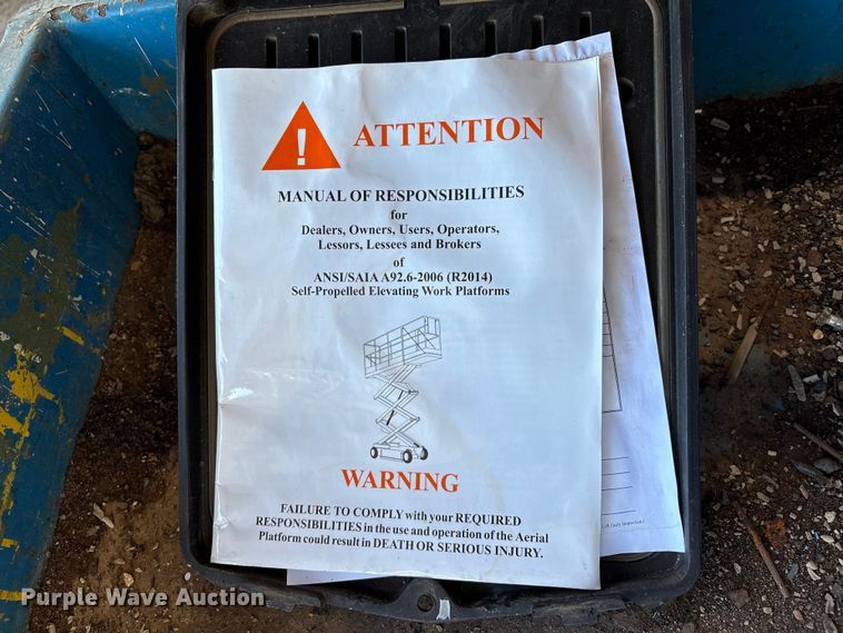 image for item EA7035 Genie 1930 scissor lift