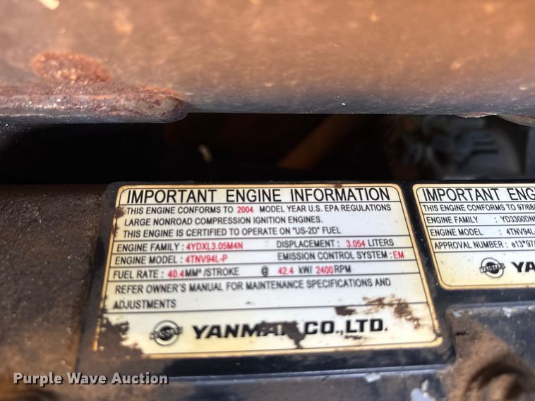 image for item EA7612 2005 IHI 55N2 mini excavator