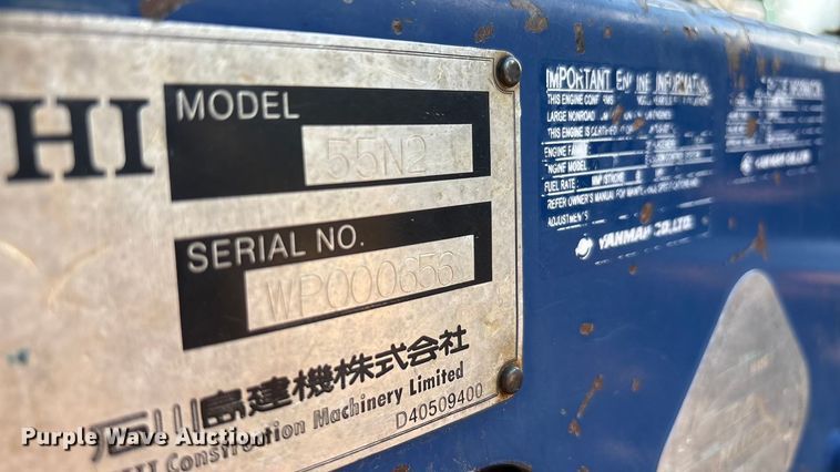 image for item EA7612 2005 IHI 55N2 mini excavator