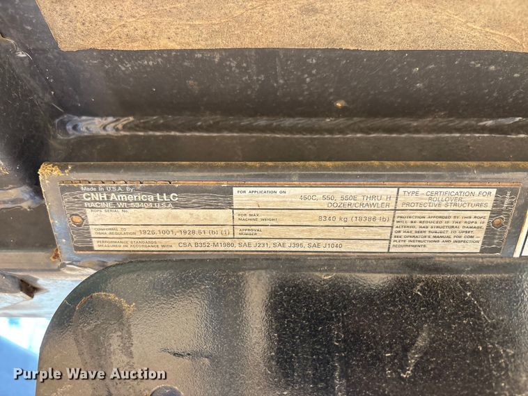 image for item EA7613 2007 Case 550H dozer