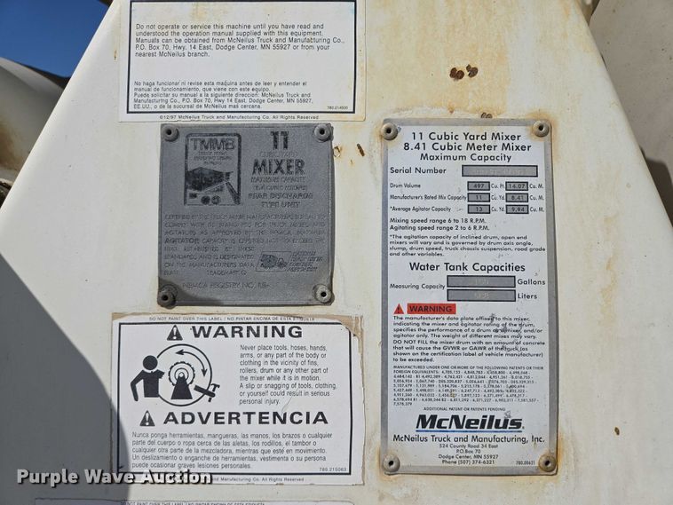 image for item EB1054 1998 Kenworth W900 ready mix truck