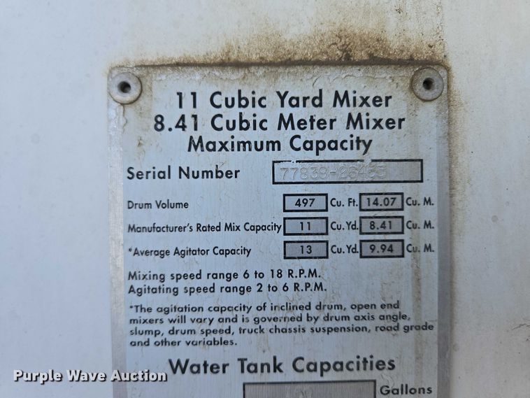 image for item EB1059 2006 Kenworth W900 ready mix truck