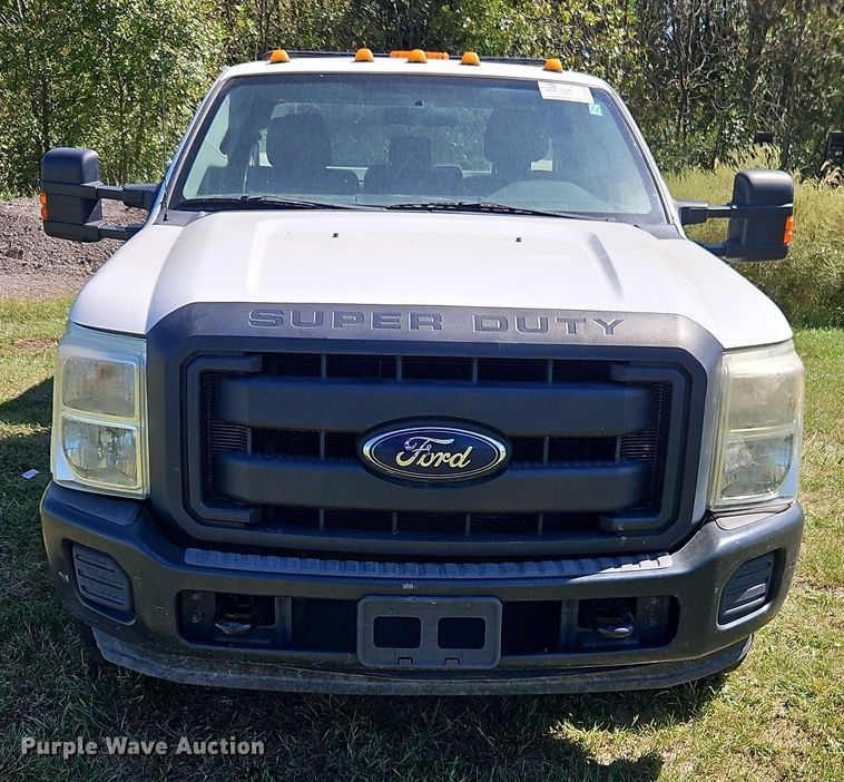 image for item EB8326 2012 Ford F350 Super Duty SuperCab utility bed pickup truck