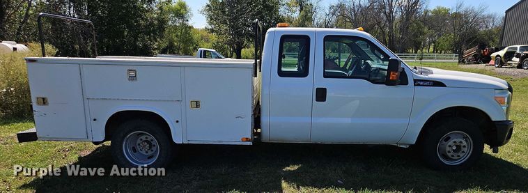 image for item EB8326 2012 Ford F350 Super Duty SuperCab utility bed pickup truck