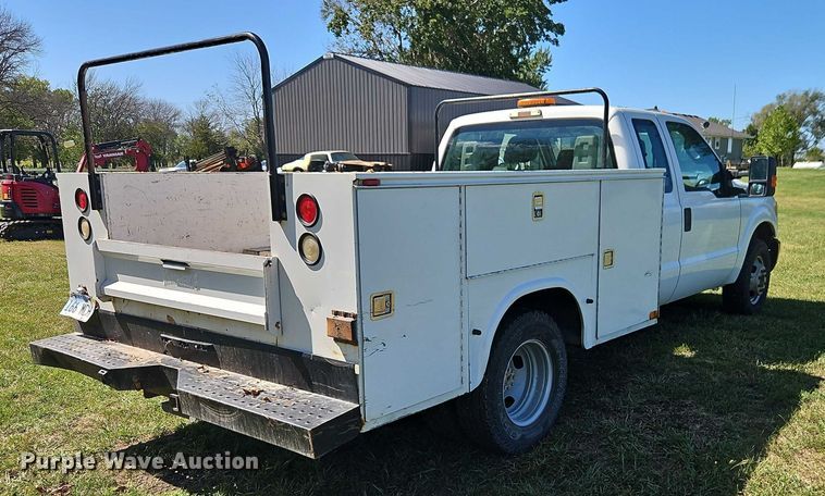 image for item EB8326 2012 Ford F350 Super Duty SuperCab utility bed pickup truck