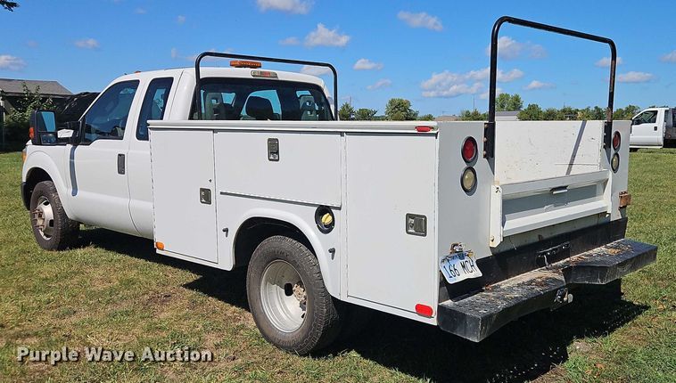 image for item EB8326 2012 Ford F350 Super Duty SuperCab utility bed pickup truck