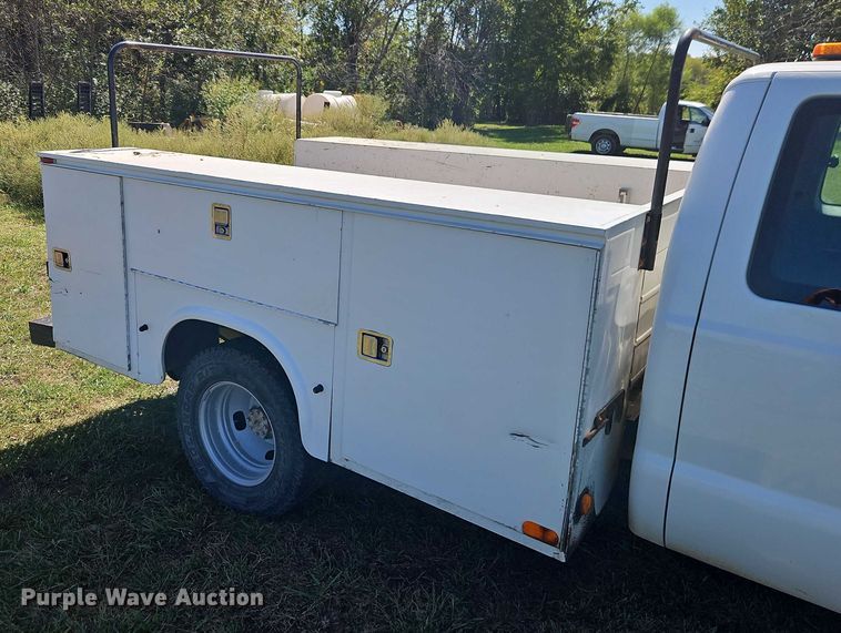 image for item EB8326 2012 Ford F350 Super Duty SuperCab utility bed pickup truck