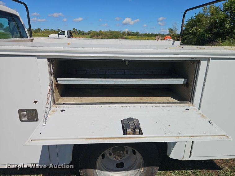 image for item EB8326 2012 Ford F350 Super Duty SuperCab utility bed pickup truck