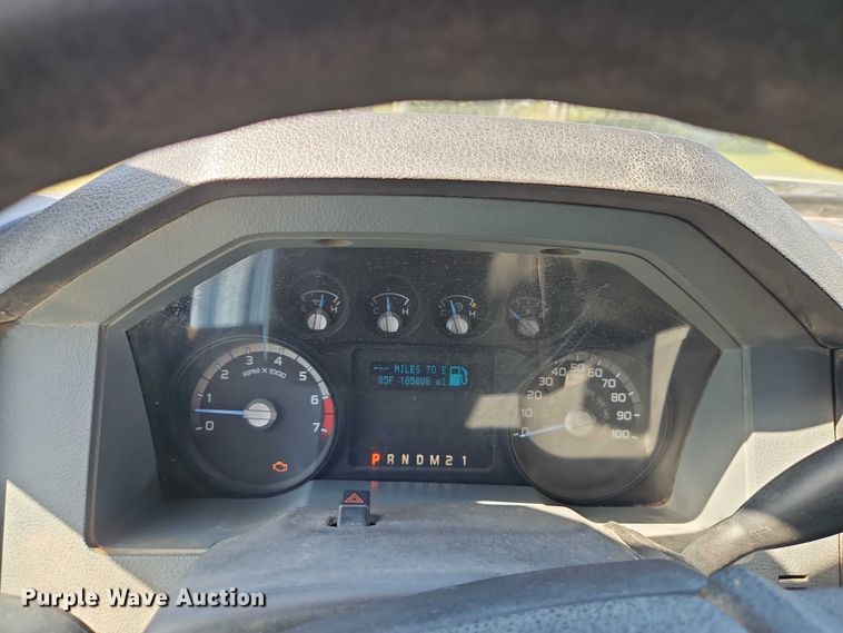 image for item EB8326 2012 Ford F350 Super Duty SuperCab utility bed pickup truck