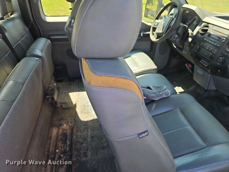 image for item EB8326 2012 Ford F350 Super Duty SuperCab utility bed pickup truck