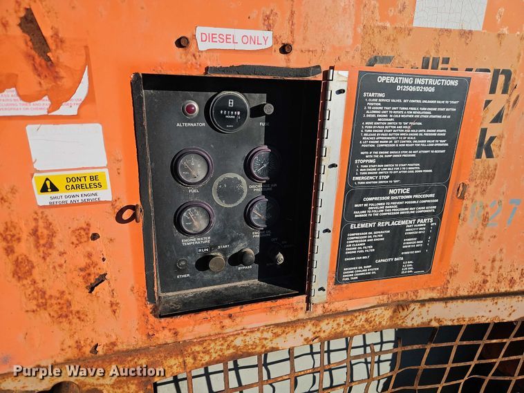 image for item EB8407 Sullivan Palatek D185Q air compressor