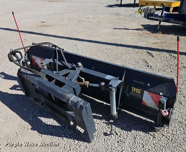 image for item EB8411 TMG Industrial DB86 skid steer snow plow