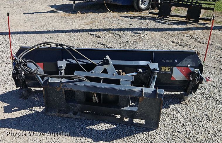 image for item EB8411 TMG Industrial DB86 skid steer snow plow