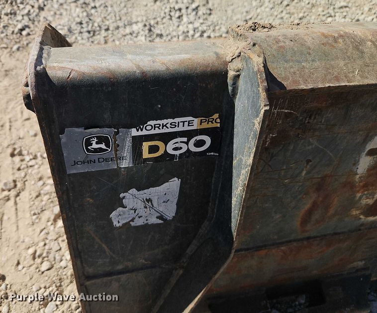 image for item EB8414 John Deere D60 skid steer bucket