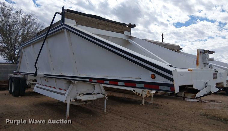 image for item EC1233 1999 Red River bottom dump trailer