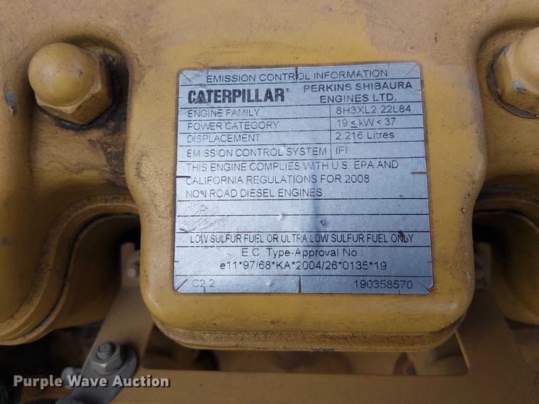 image for item EC1239 2008 Caterpillar CB-34 double drum vibratory roller