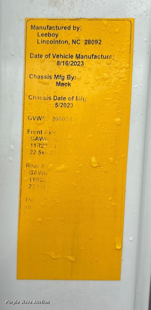 image for item EC3859 2024 Mack MD truck with Rosco tack distributor