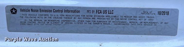 image for item EC3886 2018 RAM 5500 utility / service truck