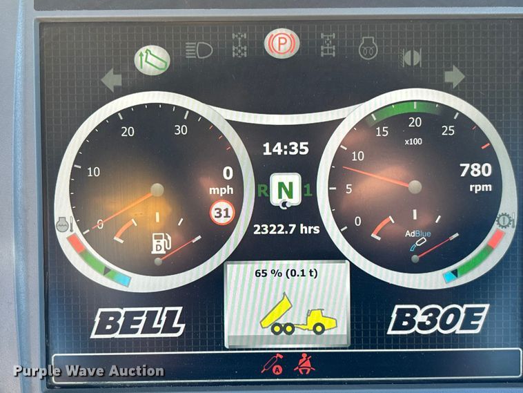 image for item EC3888 2022 Bell B30E articulated haul truck