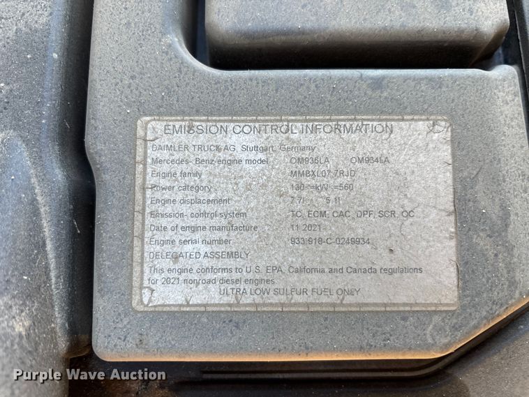 image for item EC3897 2022 Bell B20E articulated haul truck