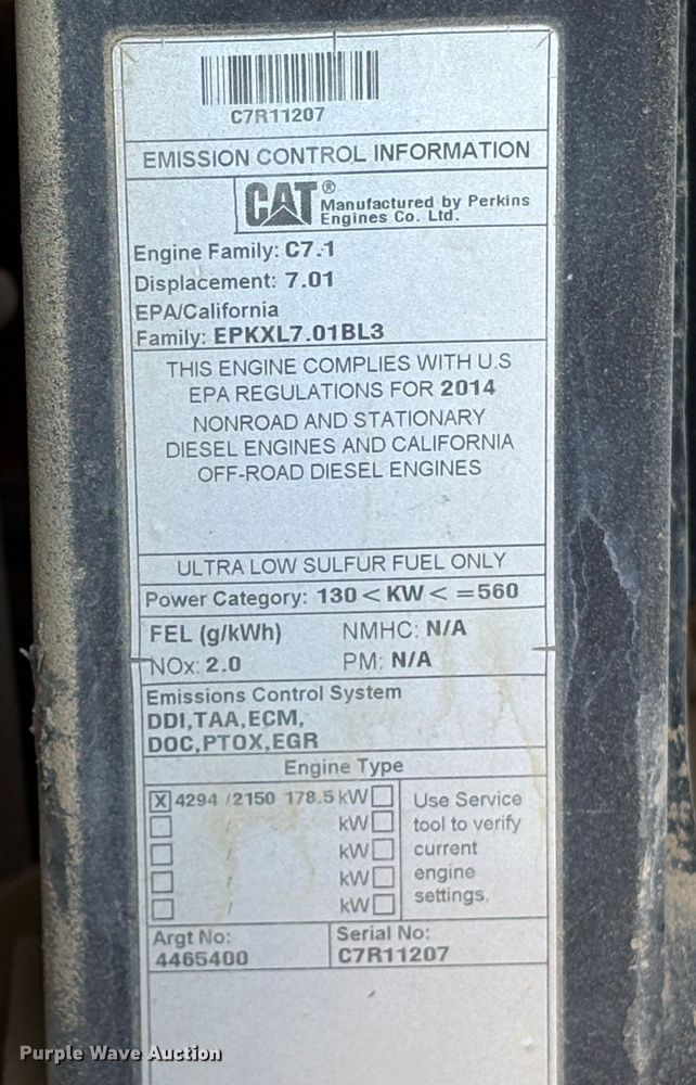 image for item EC8087 2014 Caterpillar 950K wheel loader