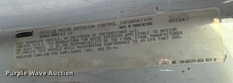 image for item ED1530 2015 Freightliner 108SD sewer jetter truck