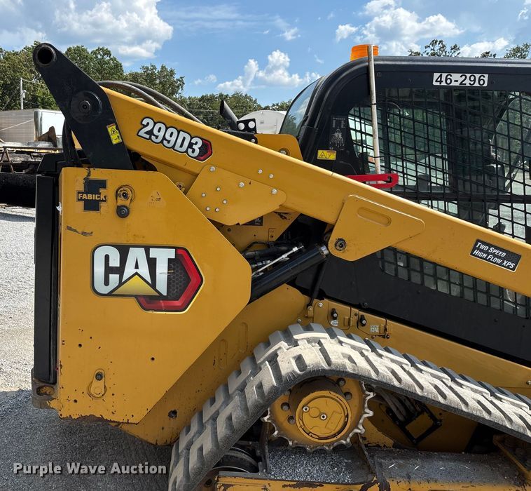 image for item ED2224 2020 Caterpillar 299D3 tracked skid steer loader