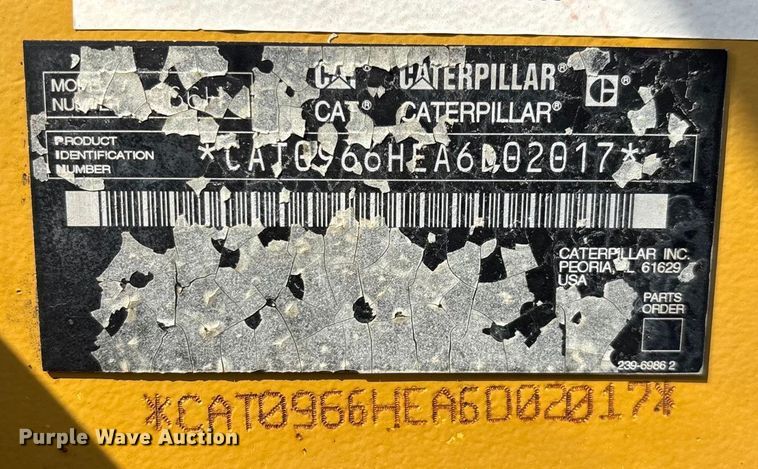 image for item ED2227 2008 Caterpillar 966H wheel loader