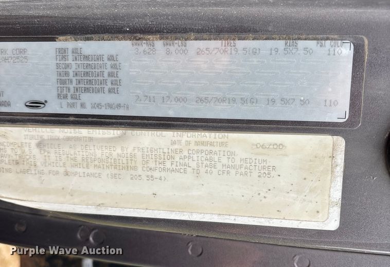 image for item ED2294 2001 Sterling Acterra flatbed truck