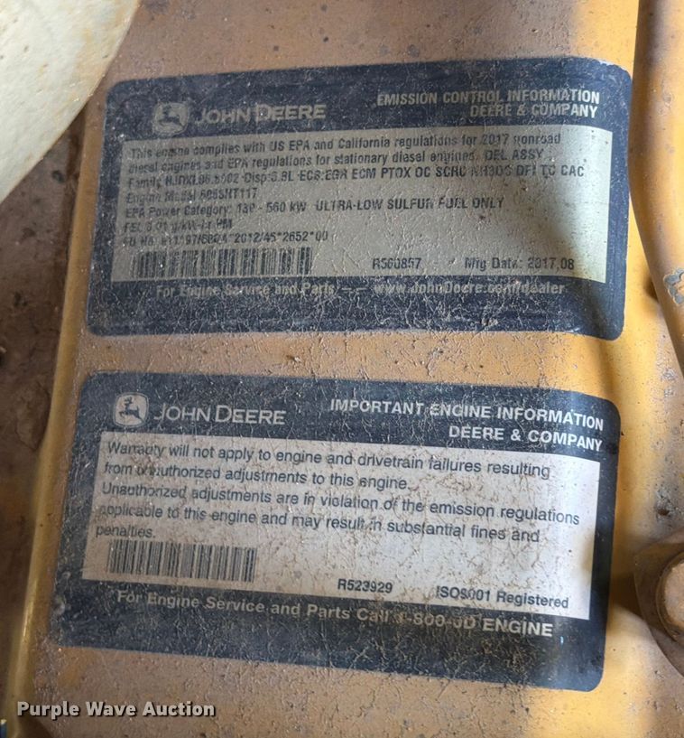 image for item ED5931 2017 John Deere 750K XLT dozer